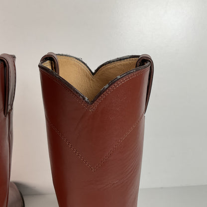 Justin Roper Boots | Brown Calfskin | USA Made | Men’s 8.5 E