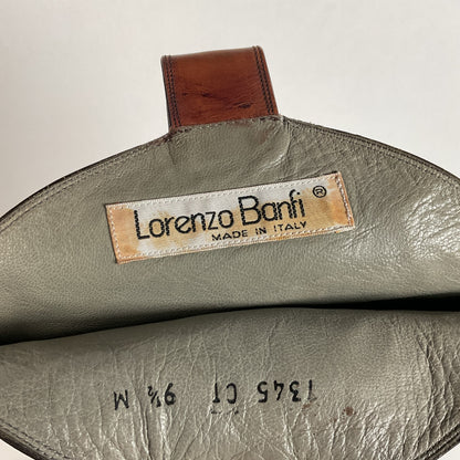 Vintage Lorenzo Banfi Ostrich Quill Bucket Boots | Tooled | Exotic | Men’s 9.5 M