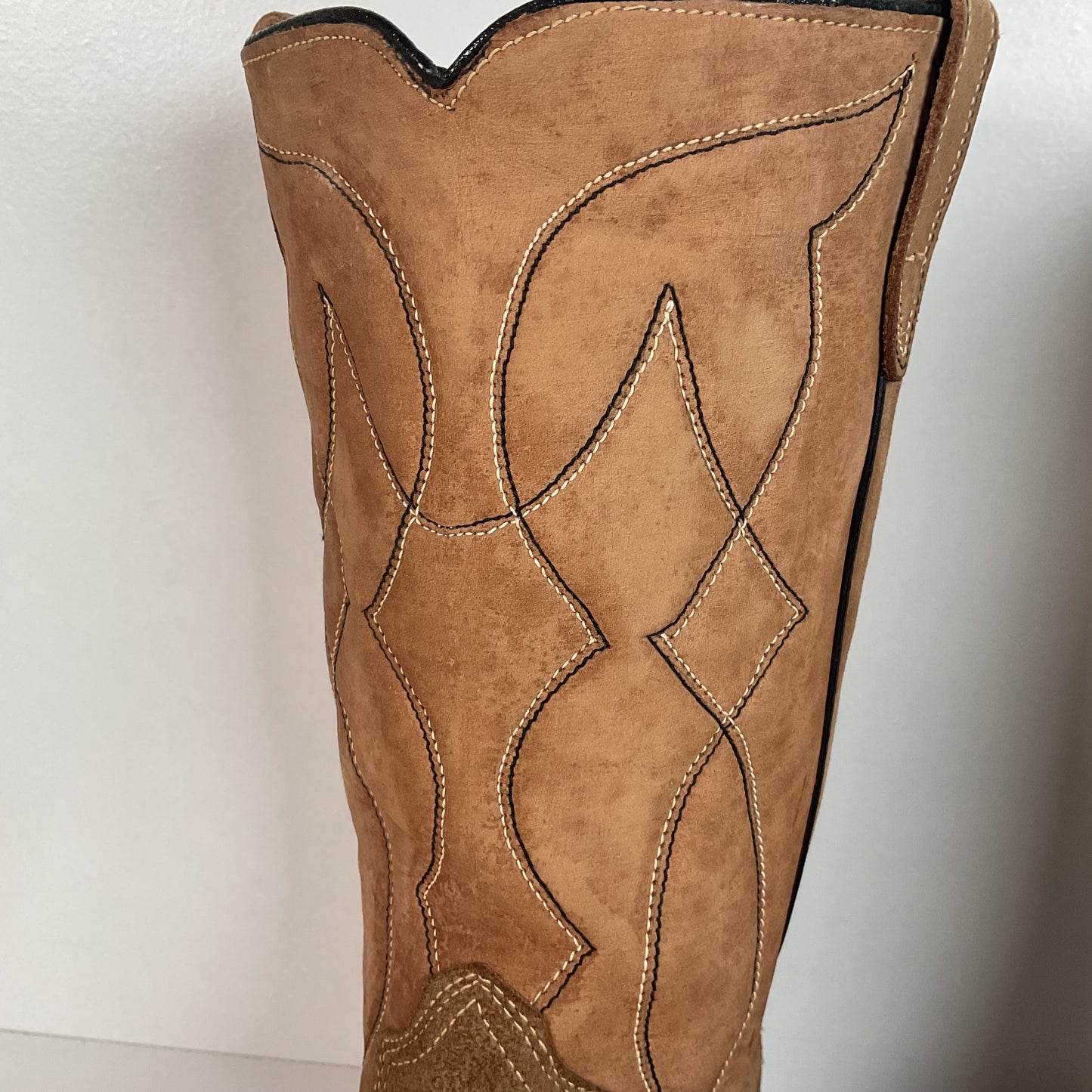 Vintage Sears Suede Cowboy Boots | Rough Out | 1960s-1970s | USA Made | 10 D