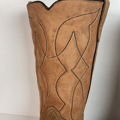 Vintage Sears Suede Cowboy Boots | Rough Out | 1960s-1970s | USA Made | 10 D