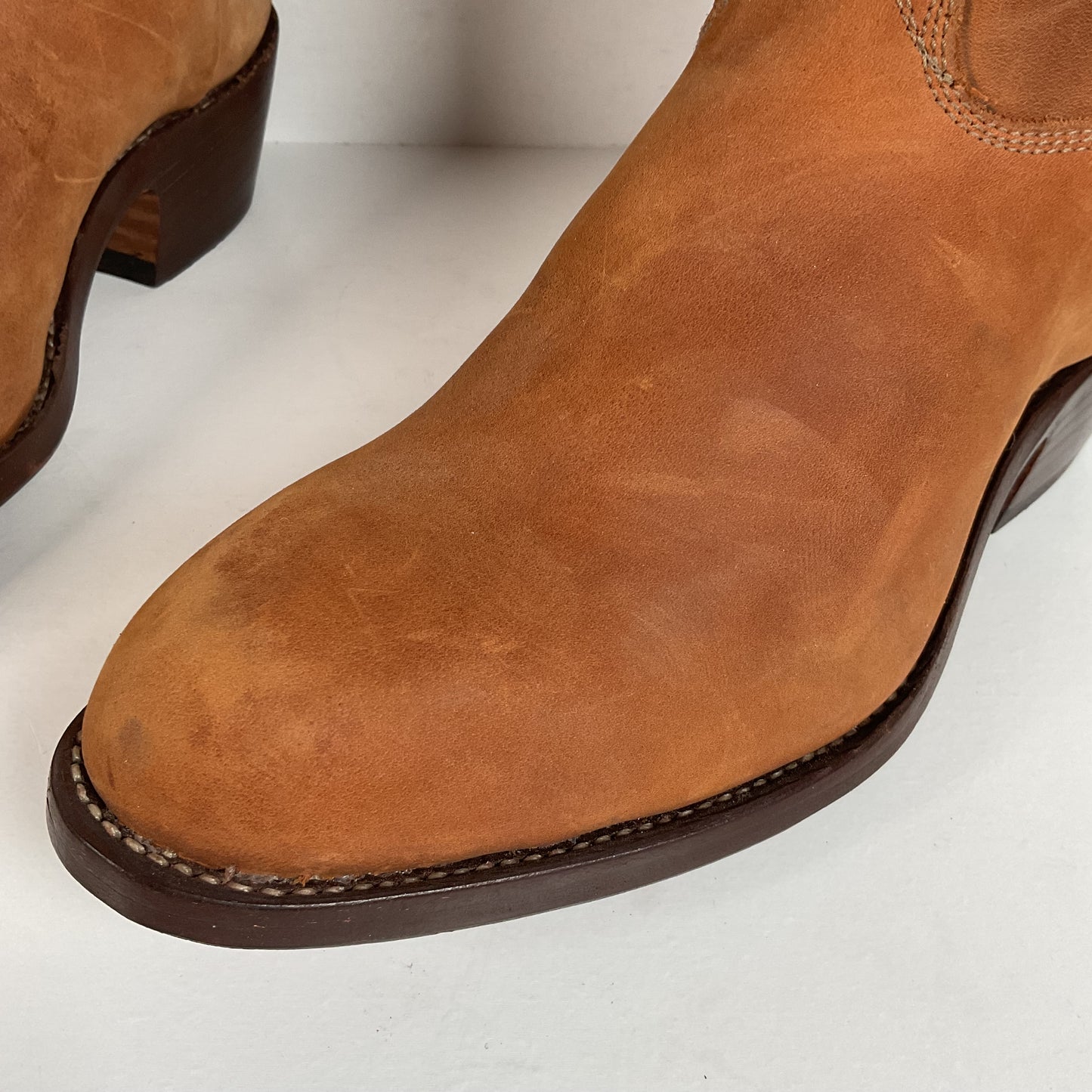Stewart Fine Handmade Cowboy Boots | Nubuck | Custom | Men’s 6 EE | Women’s ￼7