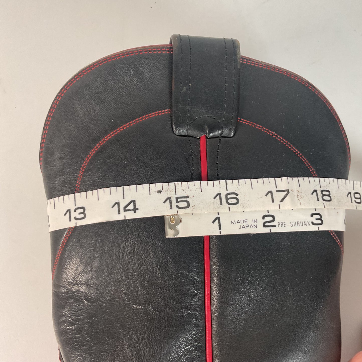 Olathe Western Roper Boots | Red & Black Calf | USA Made | Men’s 9 D