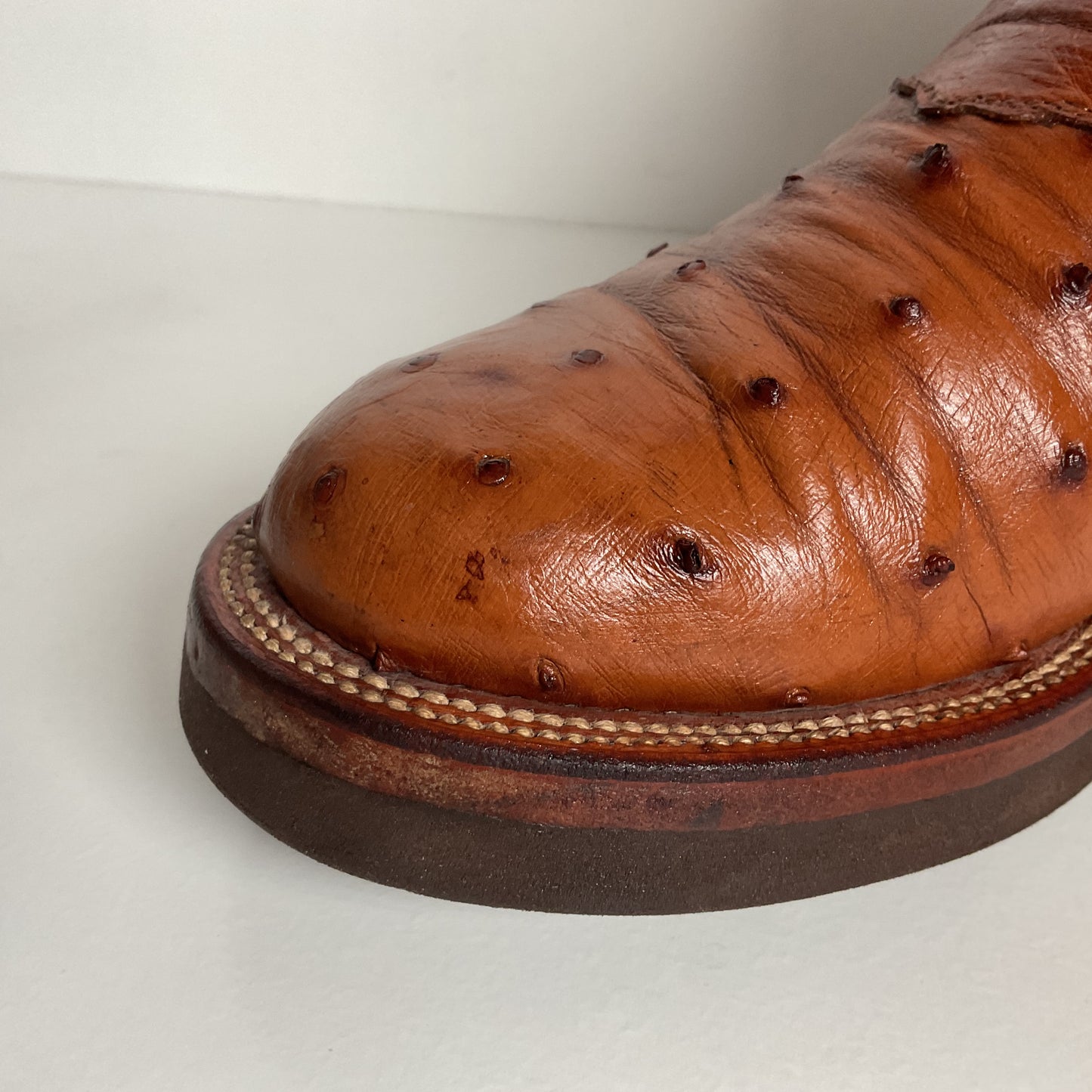 Lucchese 2000 Ostrich Quill Roper Boots | Crepe Sole | Exotic | Women’s 7.5 C