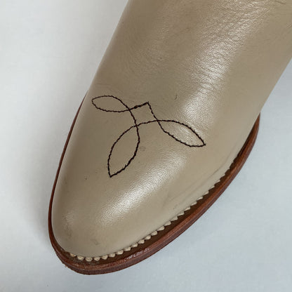 Vintage Frye Cowgirl Boots | Original Box | Alabaster | Women’s 8 B