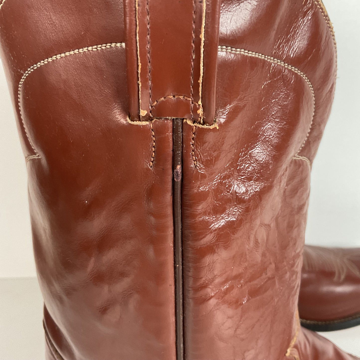 Vintage Tony Lama Calf Skin Roper Boots | Gold Label | Cowboy | Men’s 11.5 A