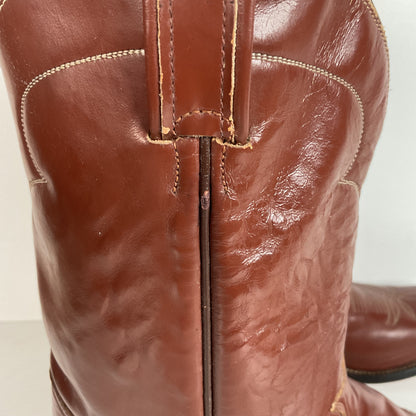 Vintage Tony Lama Calf Skin Roper Boots | Gold Label | Cowboy | Men’s 11.5 A