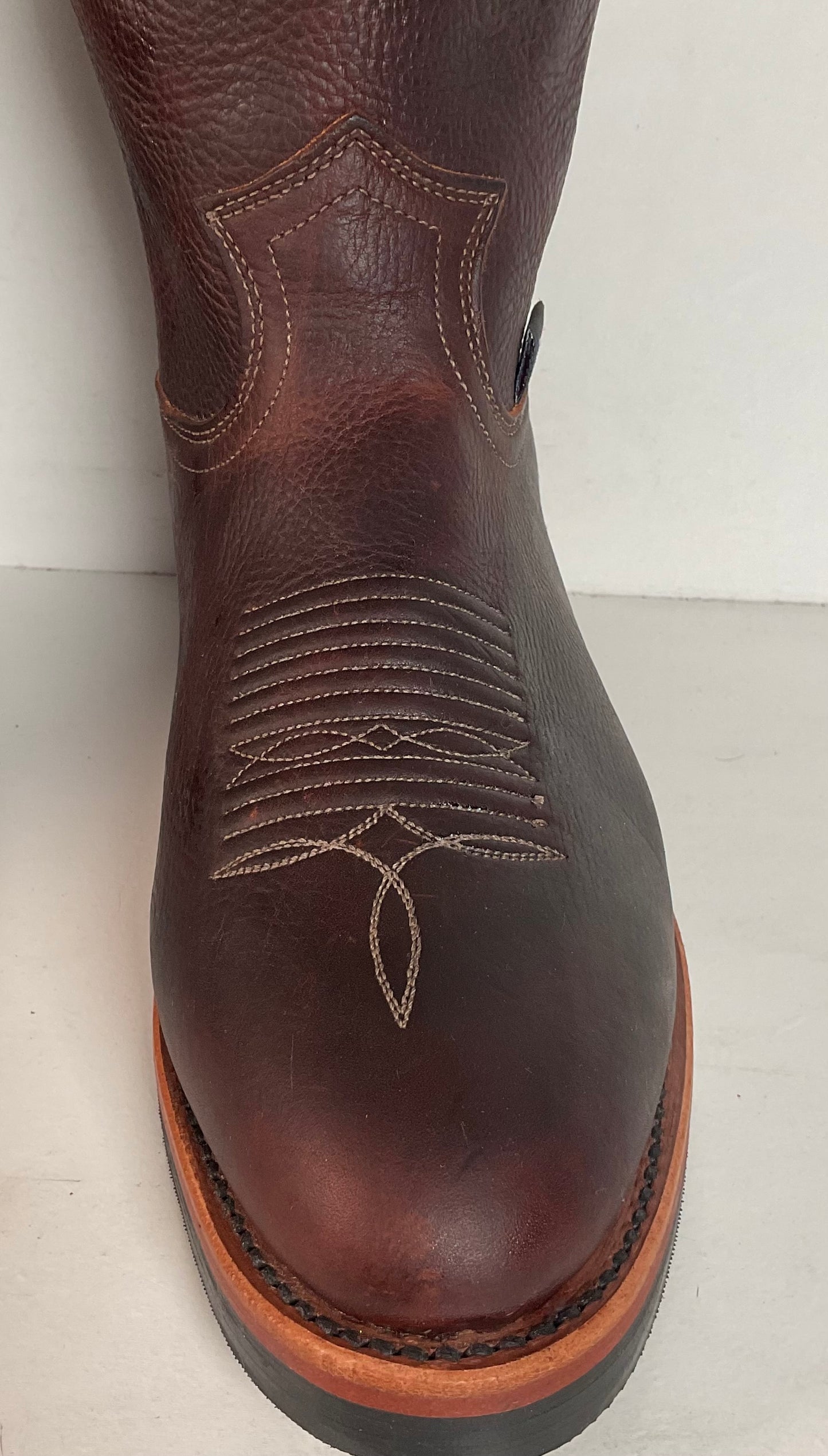 Chippewa Corbel Wellington Cowboy Boots | Bison Hide | USA Made | Men’s 8.5 D