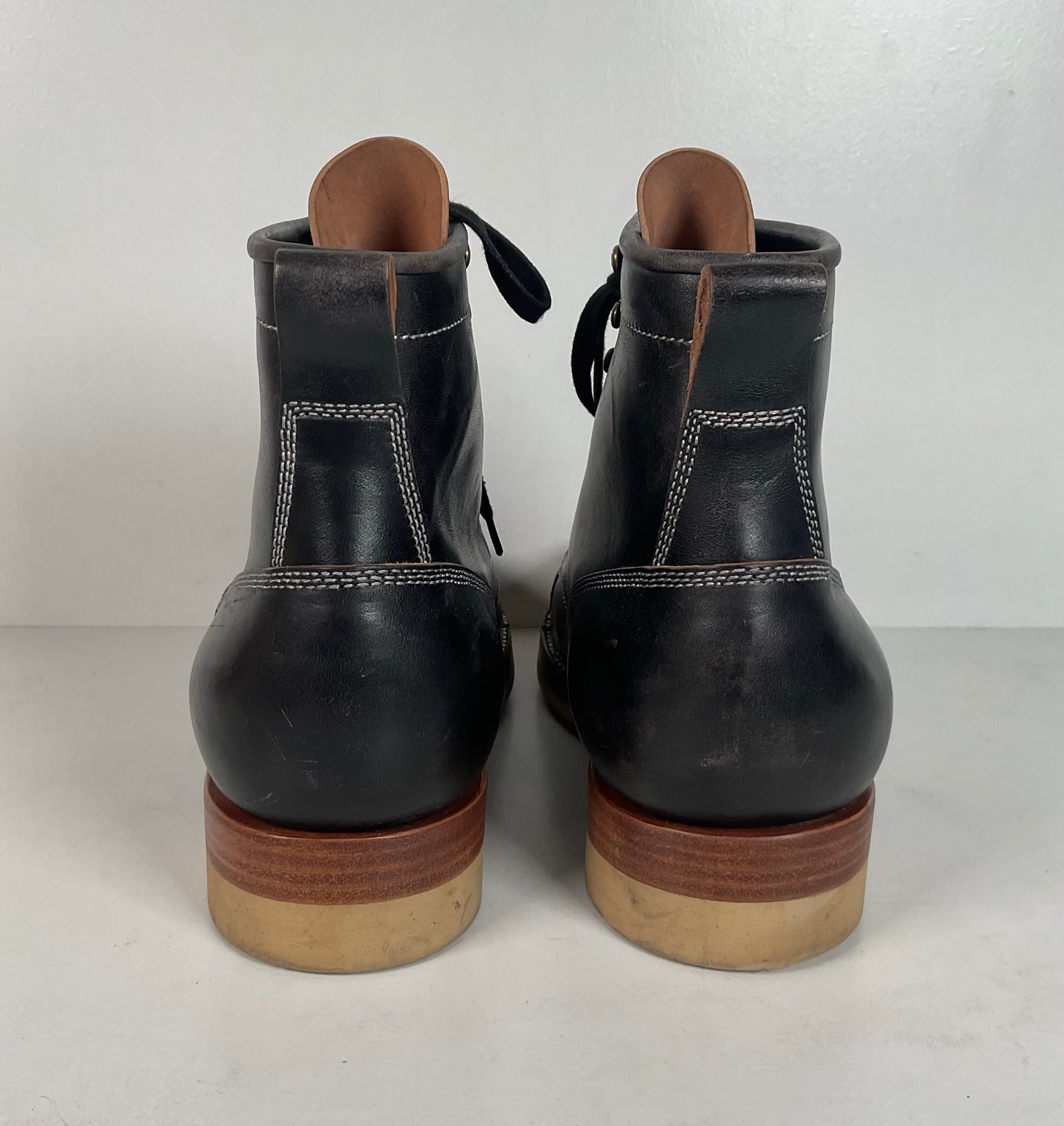 Flame Panda Cap Toe Boots | Lace Up | Custom | Men’s 9.5