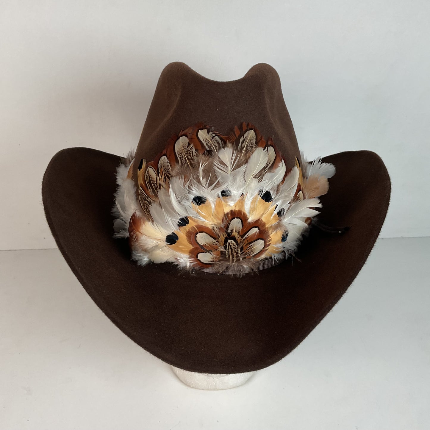 Vintage American Hat Company Cowboy Hat 7” Chocolate Brown USA Made
