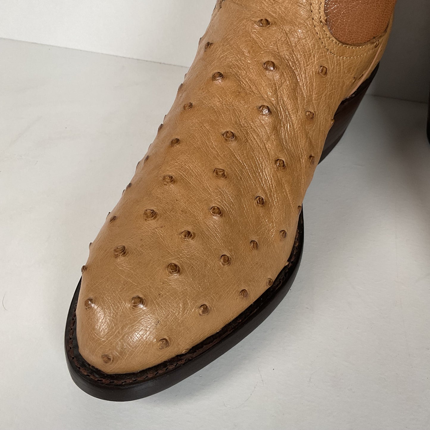 Tony Lama Full Quill Ostrich Cowboy Boots | USA Made | Men’s 6 EE | Women’s 7