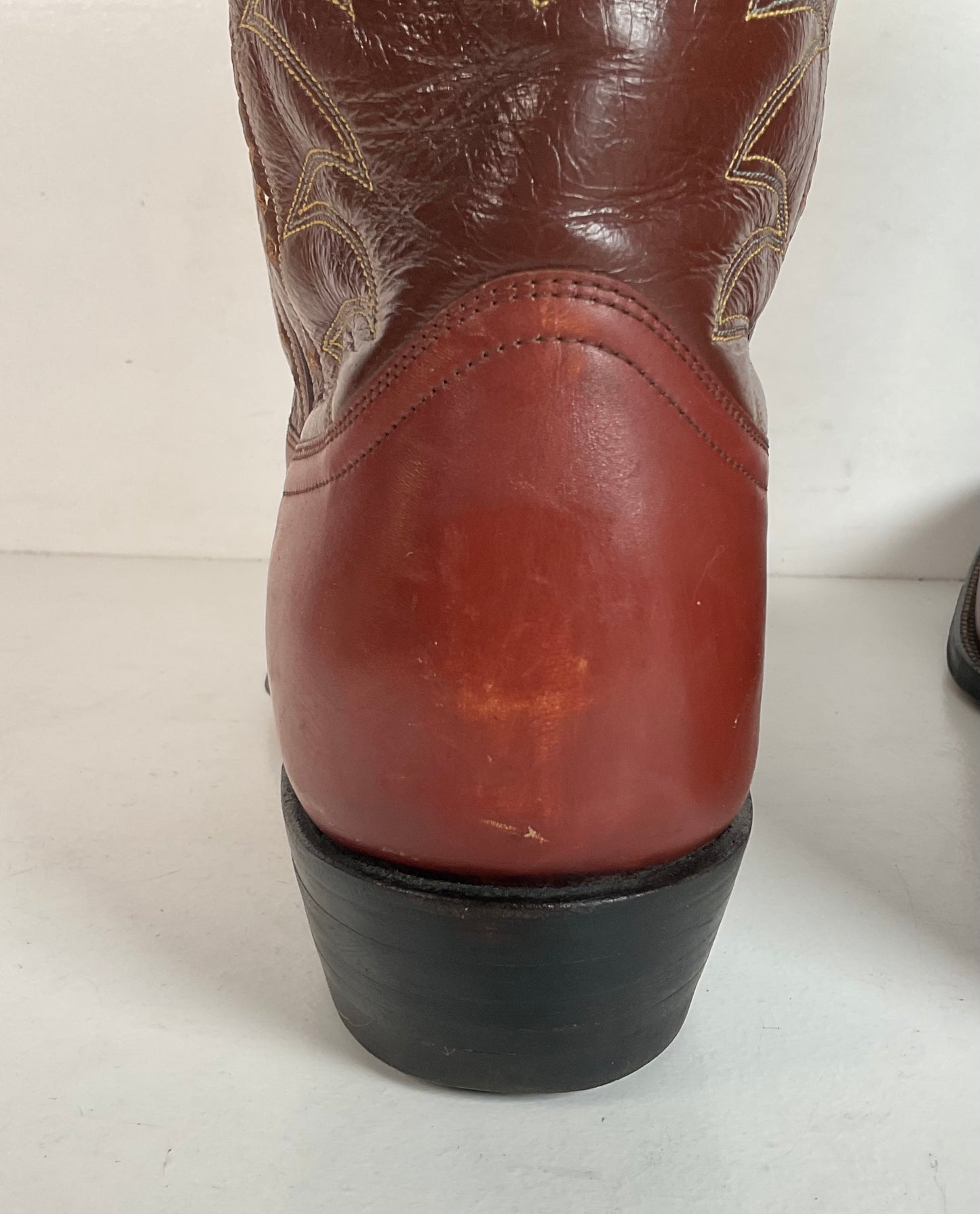 1960s Justin Pee Wee Cowboy Boots 10 D Shorty