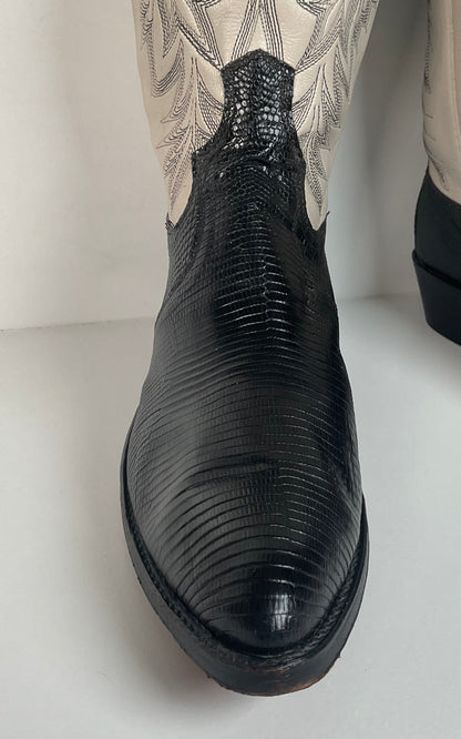 Vintage Dan Post Teju Lizard Cowboy Boots | USA Made | Men’s 10 D