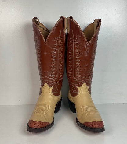 Tony Lama Urban Cowboy Boots Men’s 7 B | Women’s 8 Gold Label USA Made