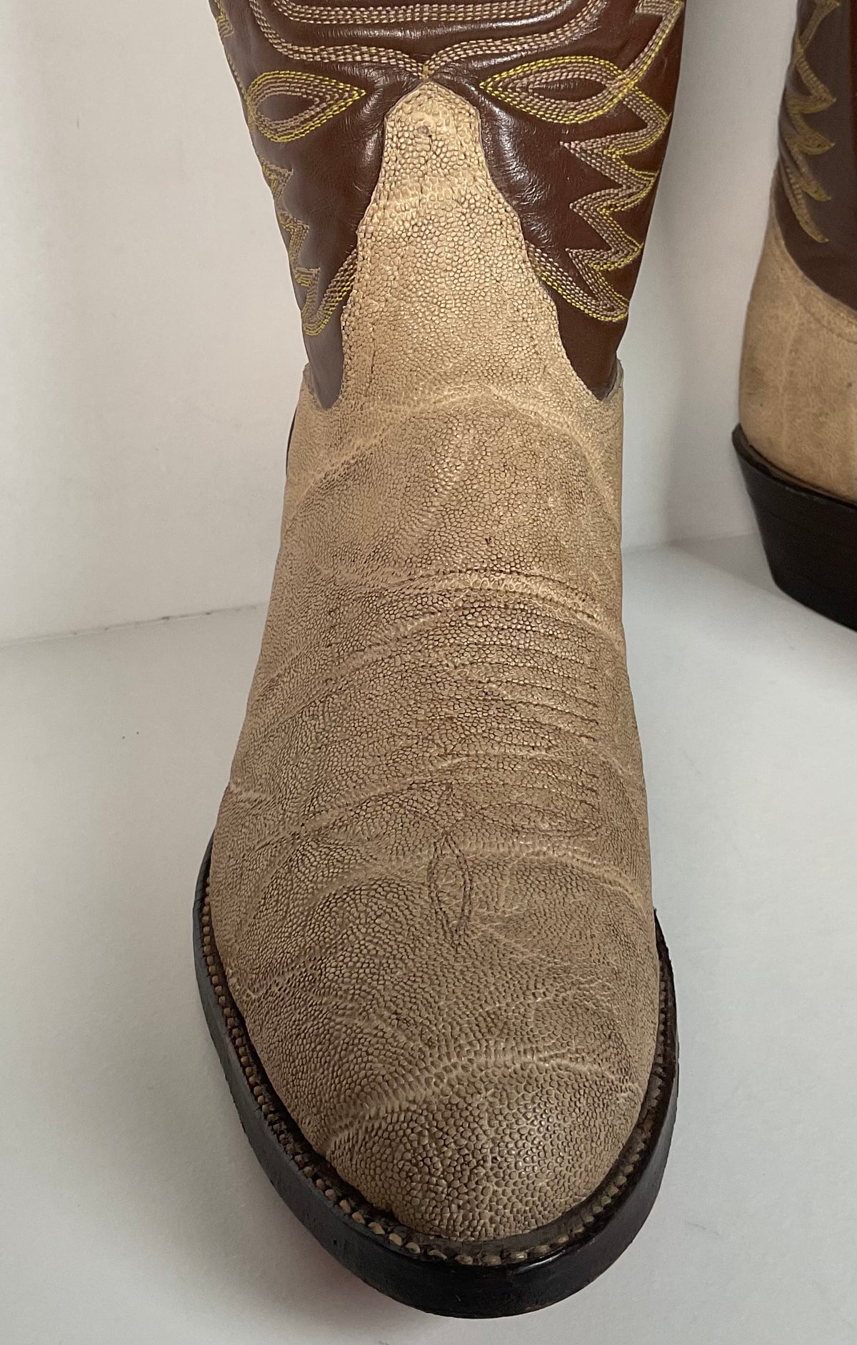 Vintage Tony Lama Elephant Cowboy Boots | Exotic | Gold Label | Men’s 9 D