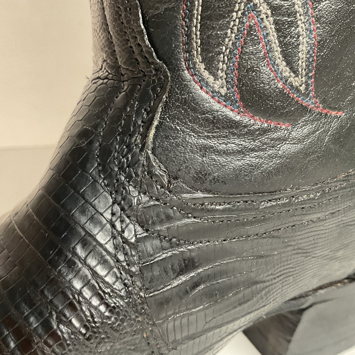 Vintage Nocona Teju Lizard Cowboy Boots | Extra Narrow | Men’s 11.5 A