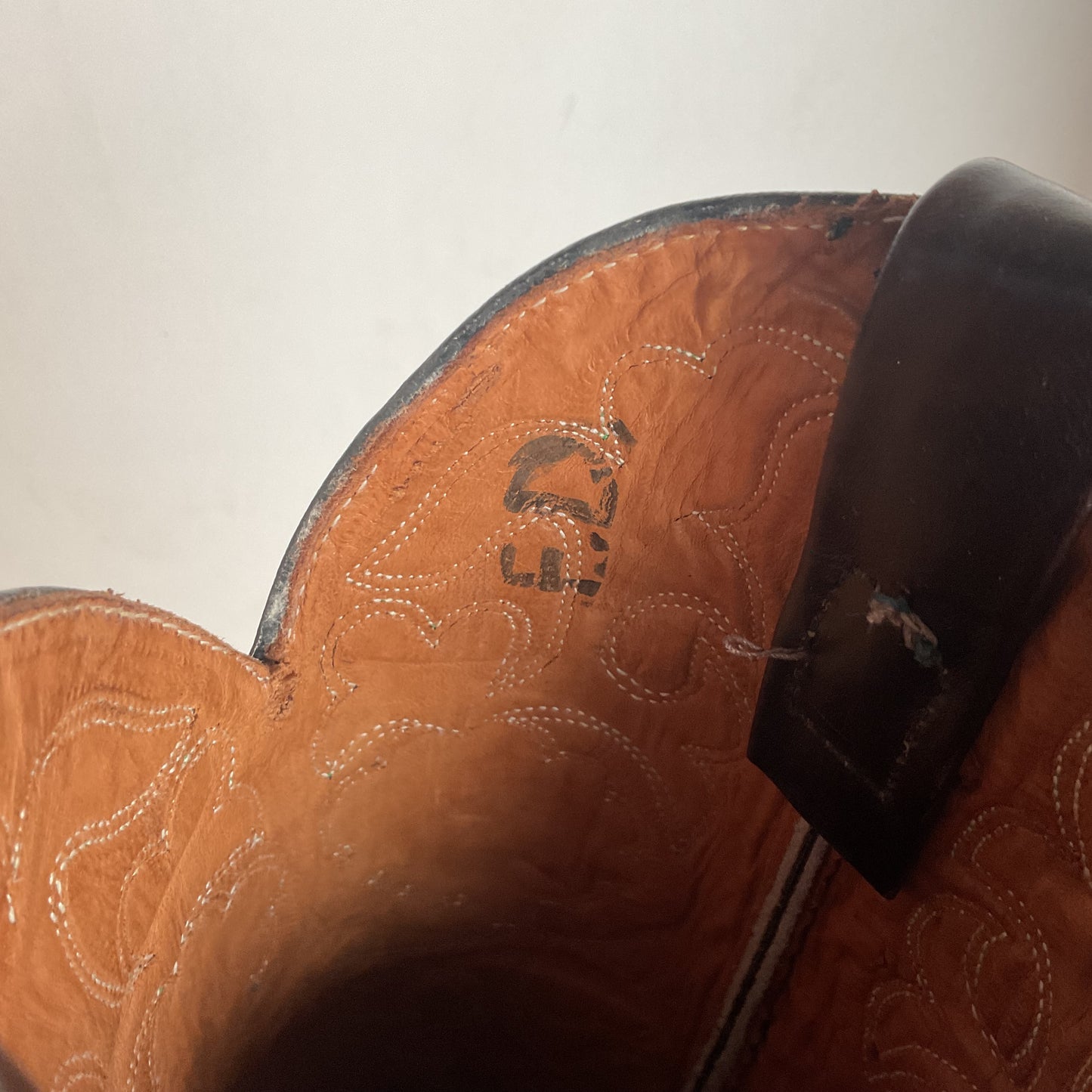 Vintage 1970s Texas Poppy Flower Cowgirl Boots 8 M USA Made