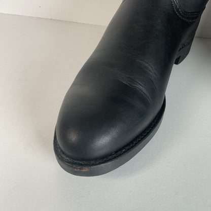 Frye Pull On Motorcycle Boots Men’s 8.5 M | Women’s 9.5 USA Made Soft Toe Roper