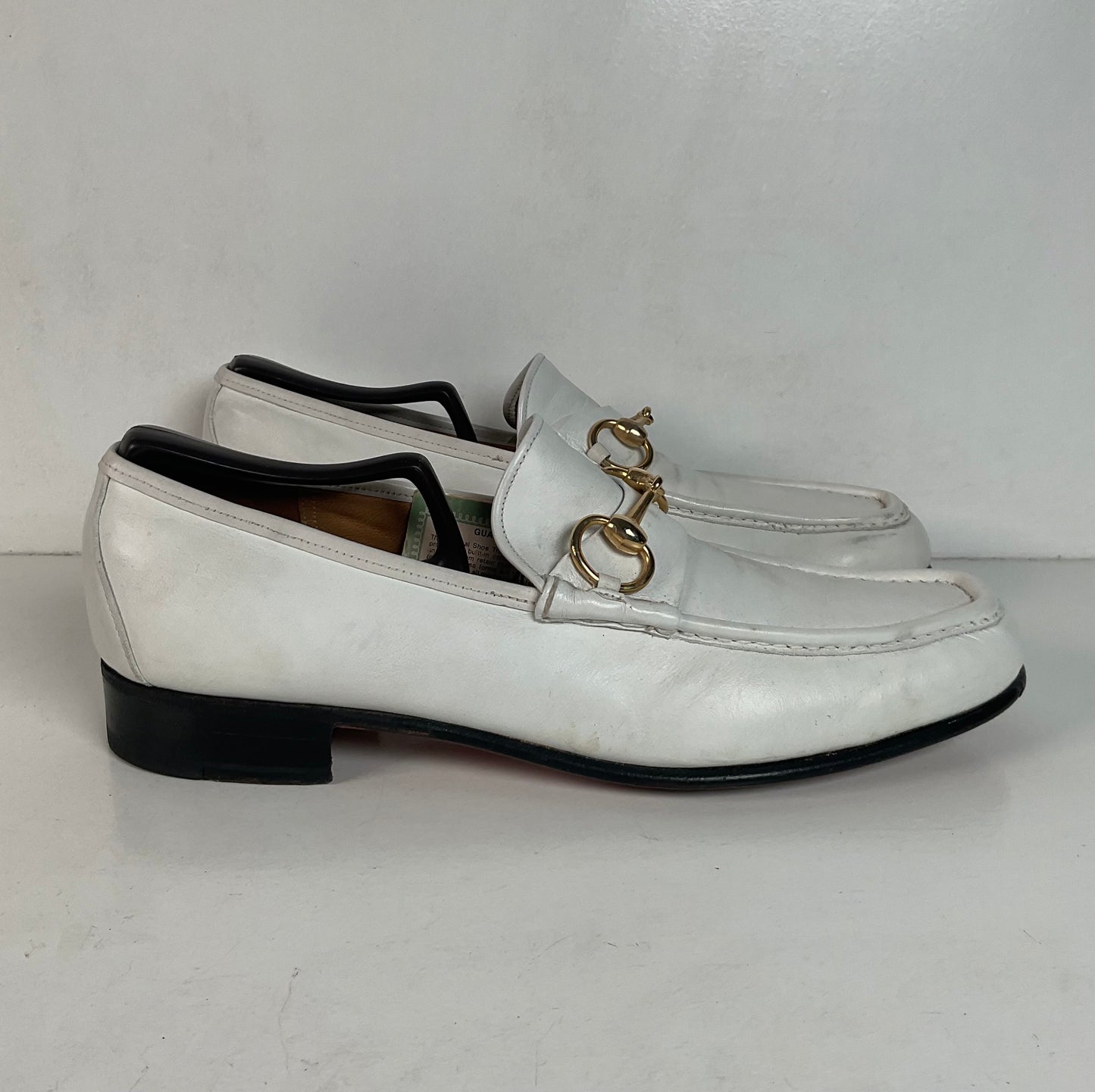 Vintage Johnston Murphy Aristocraft White Moccasin Loafers 10.5 Narrow USA Made