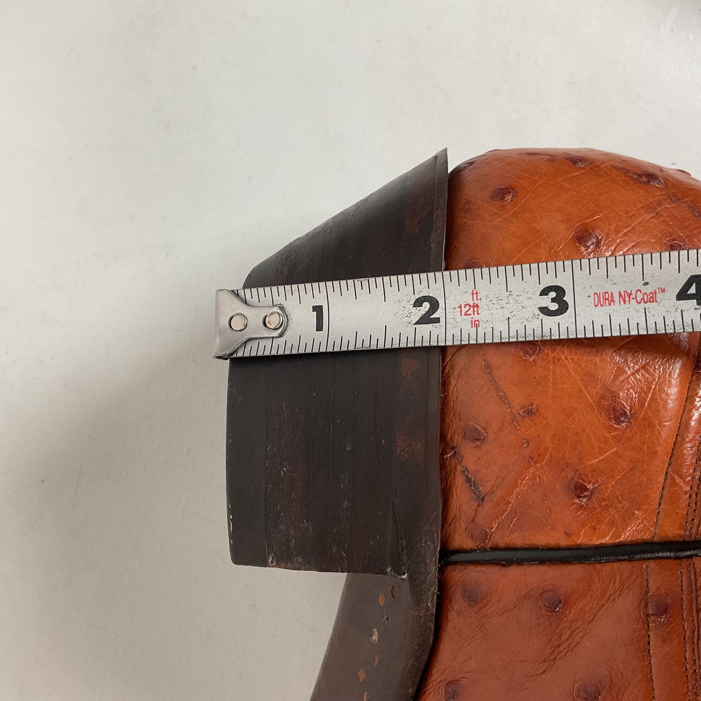 Custom Full Ostrich Quill Cowboy Boots 10 Wide Exotic Mule Ear