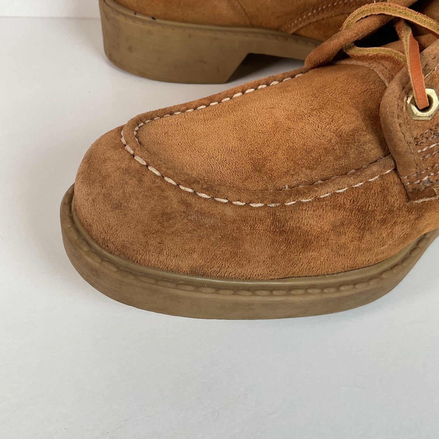 Vintage Wolverine Moc Toe Boots | Pig Skin Suede | USA Made | Men’s 11 C