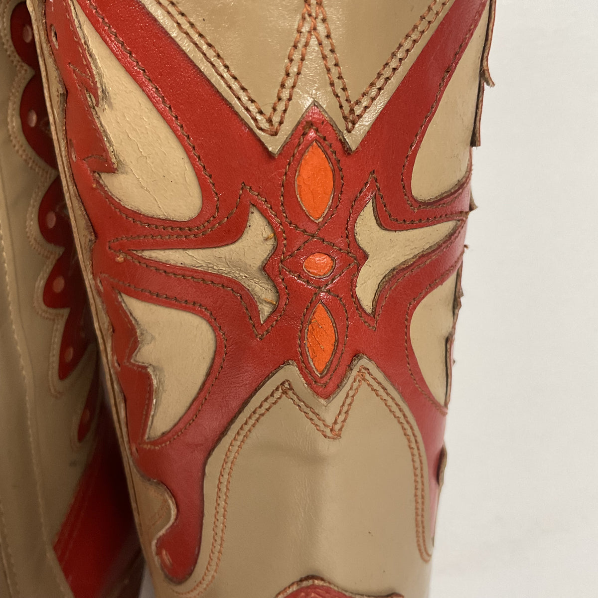 Vintage Capezio Butterfly Cowgirl Boots | Tooled Inlays | USA Made | Women’s 8 M
