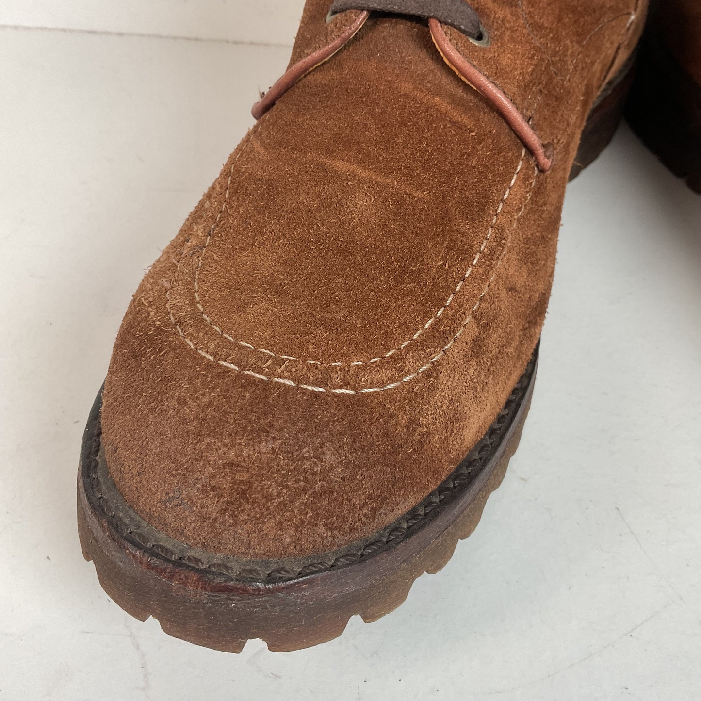 Frye Will Suede Lug Boots 11 M USA Made Rough Out