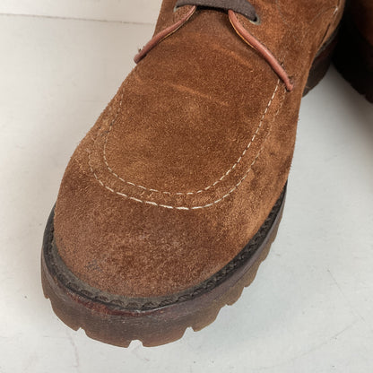 Frye Will Suede Lug Boots 11 M USA Made Rough Out