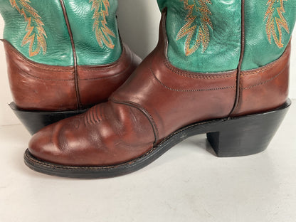 Olathe Tall Top Cowboy Boots 9.5 D USA Made Buckaroo