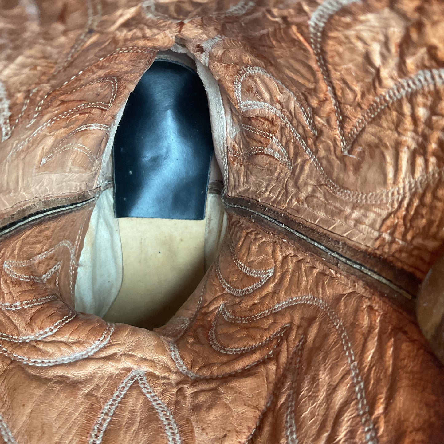 1960s Rodeo Suede Cowboy Boots 11.5 D Rough Out USA Made