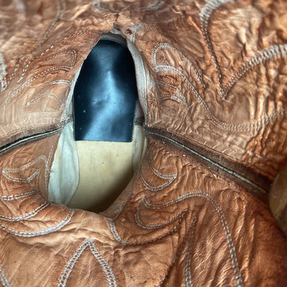 1960s Rodeo Suede Cowboy Boots 11.5 D Rough Out USA Made