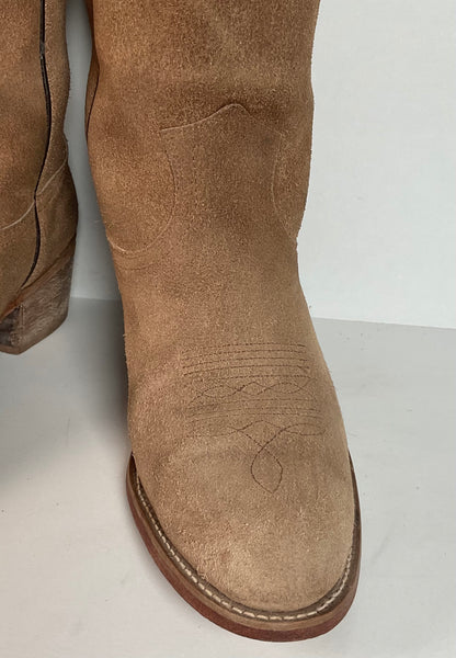 Vintage Frye American Classics Cowboy Boots | Rough Out | USA Made | Men’s 8.5 D