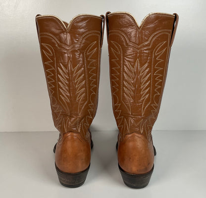Vintage Justin Fort Worth Cowboy Boots | X Toe | White Label | Men’s 7 D