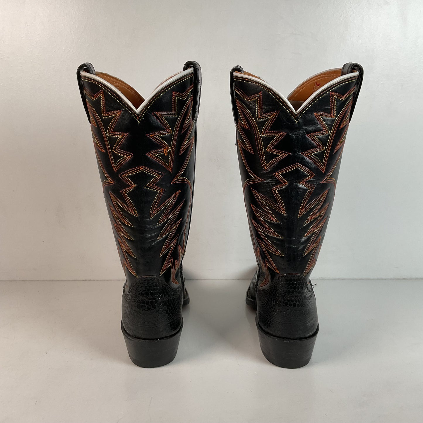 Vintage Nocona Cowboy Boots | Lizard Teju | 60s Era | Women’s 6.5