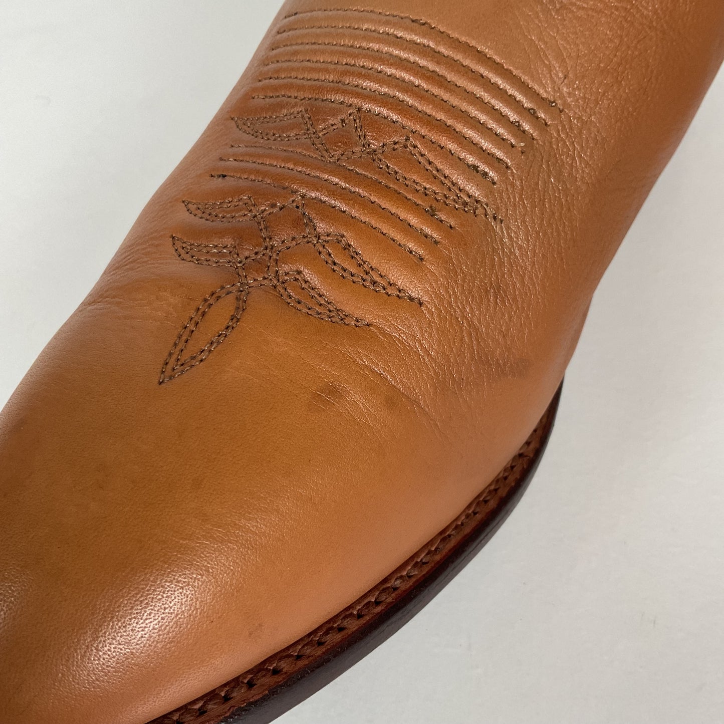 Vintage J. Chisholm Buckskin Cowboy Boots | USA Made | Men’s 13 D