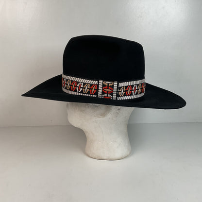 Vintage Sears Western Wear Cowboy Hat 7 1/8 Native Southwestern Headband