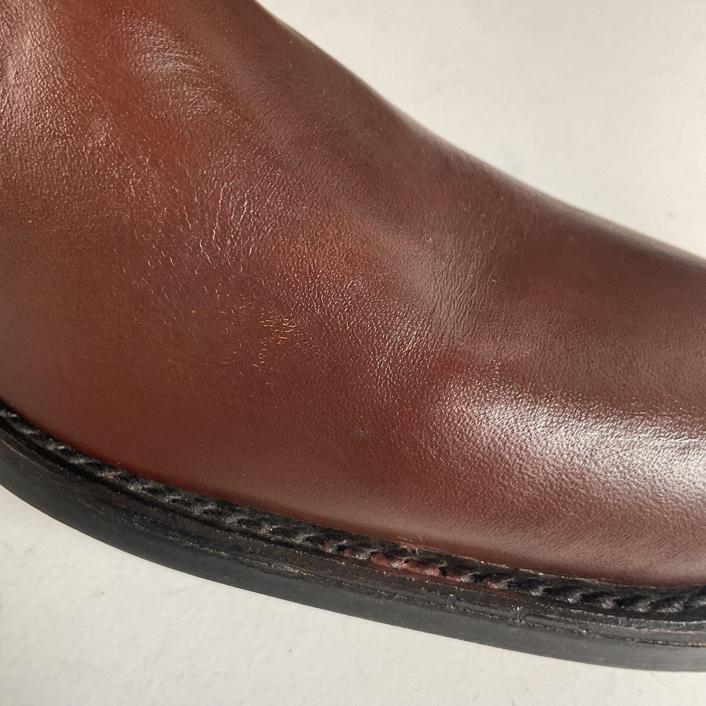 1970s Rodeo Chunky Campus Boots Men’s 9 D Cutter Toe USA Made