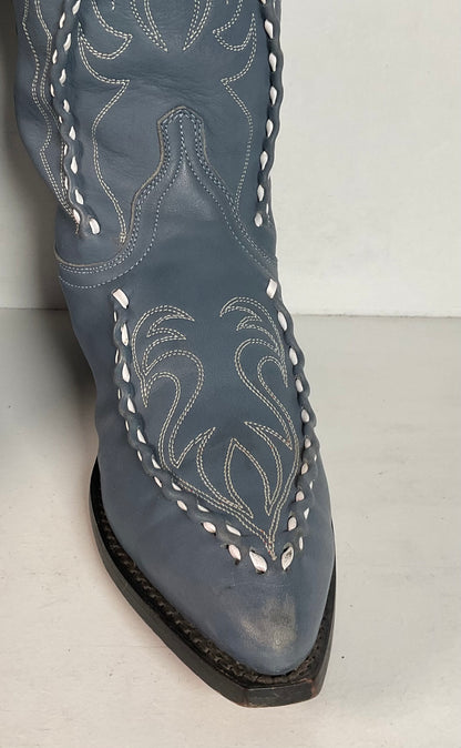 Dan Post Albany Bucklace Cowgirl Boots | Mule Skin | Blue | Women’s 8 M