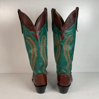 Olathe Tall Top Cowboy Boots 9.5 D USA Made Buckaroo