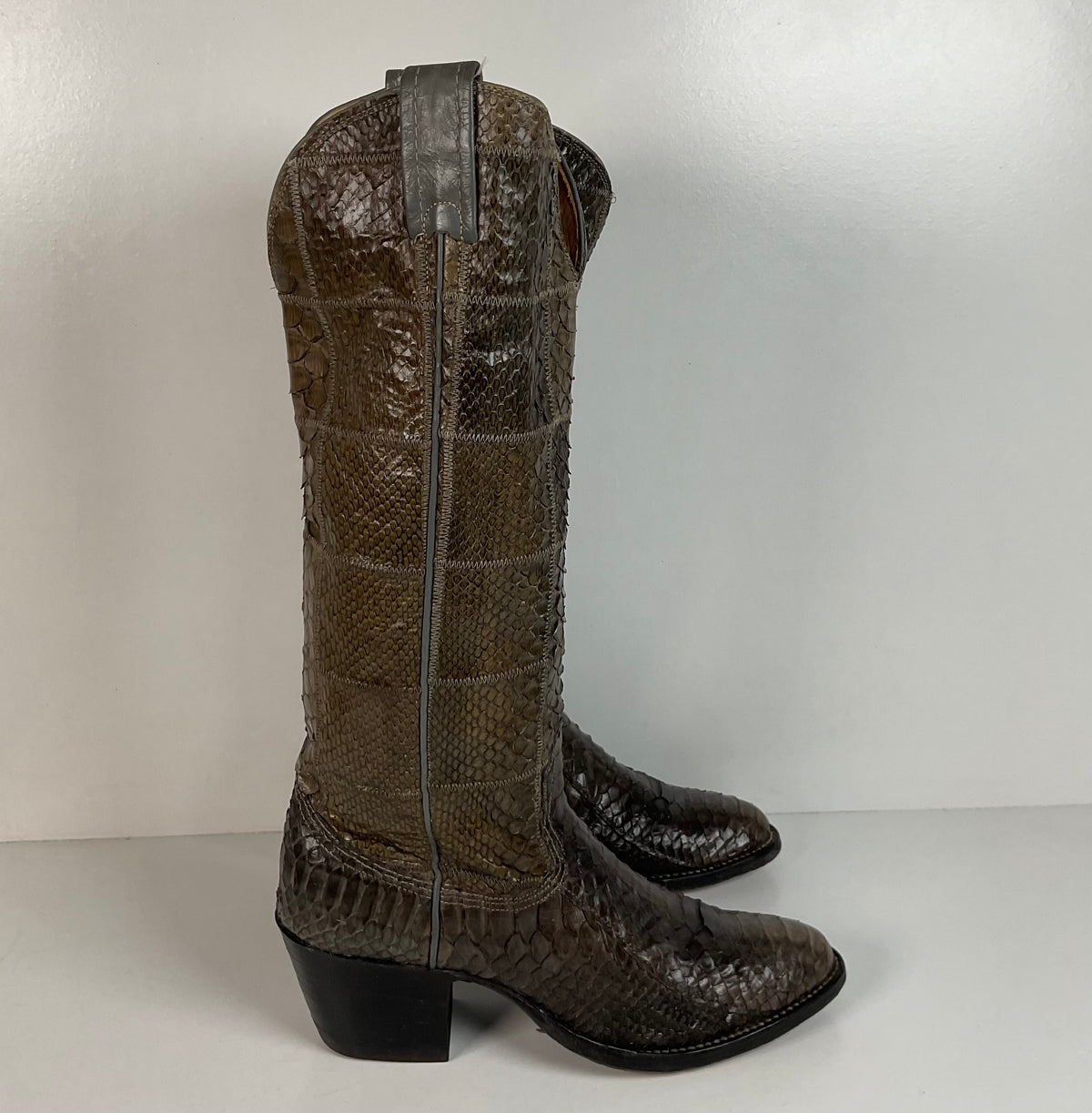 Vintage Nocona Full Python Cowgirl Boots | Snakeskin | Men’s 6 B | Women’s 7