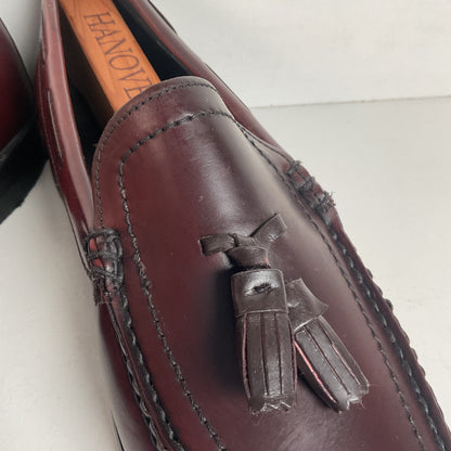 Vintage 1970s Hanover Handsewn Moccasin Loafers 10 D Genuine Shell Cordovan