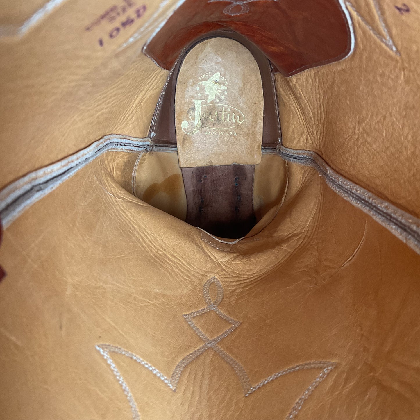 Vintage Justin Cowboy Boots | Chocolate Cow | USA Made | Men’s 10.5 D