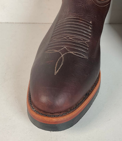 Chippewa Corbel Wellington Cowboy Boots | Bison Hide | USA Made | Men’s 8.5 D