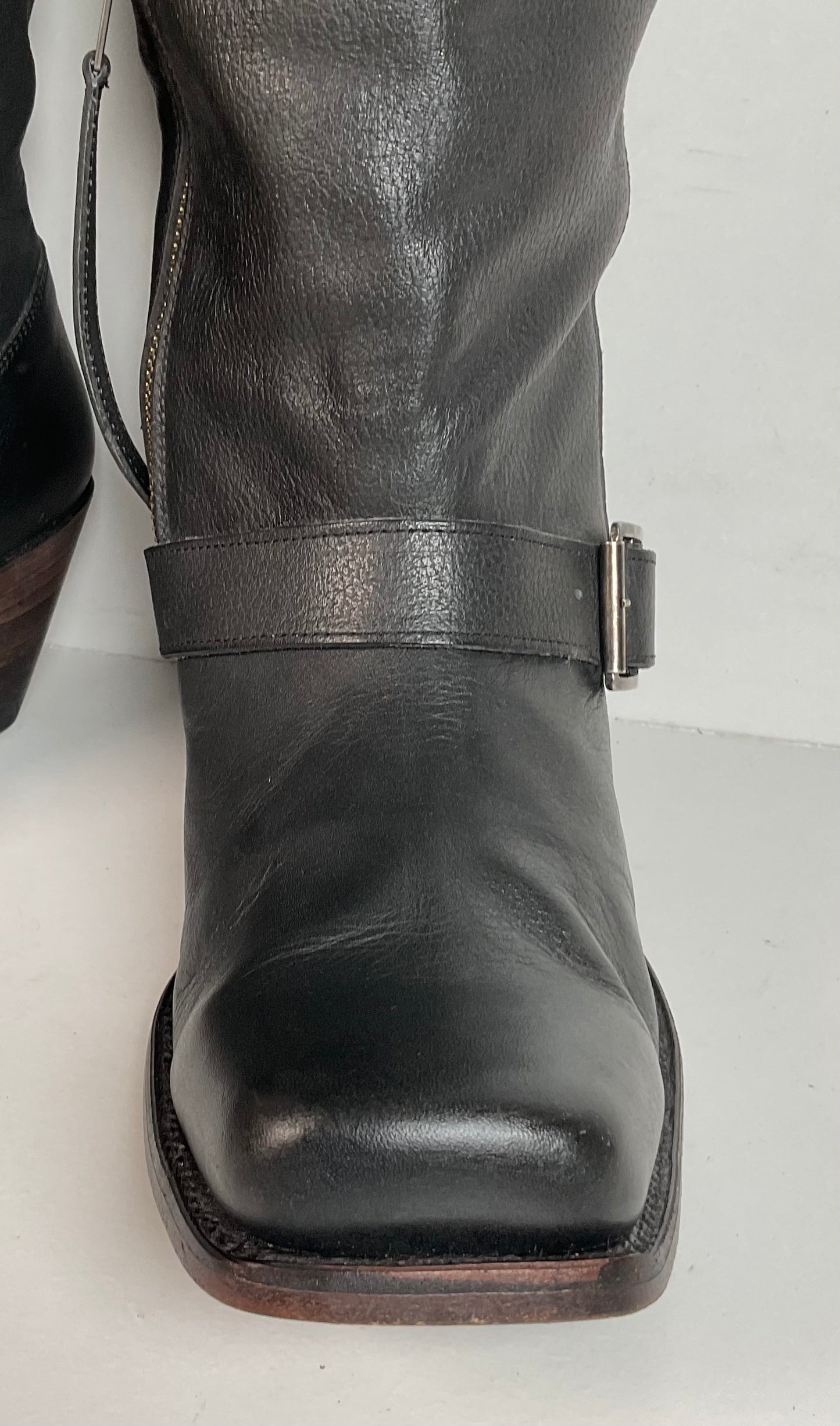 John Fluevog Tall Harness Biker Boots Men’s 9 | Women’s 11 Believe