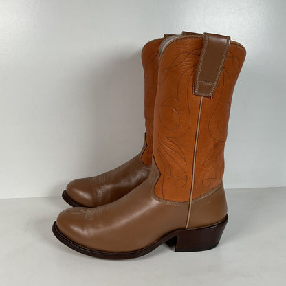 Stewart Fine Handmade Cowboy Boots | Custom | Set of (2) | Deertan | Men’s 9.5