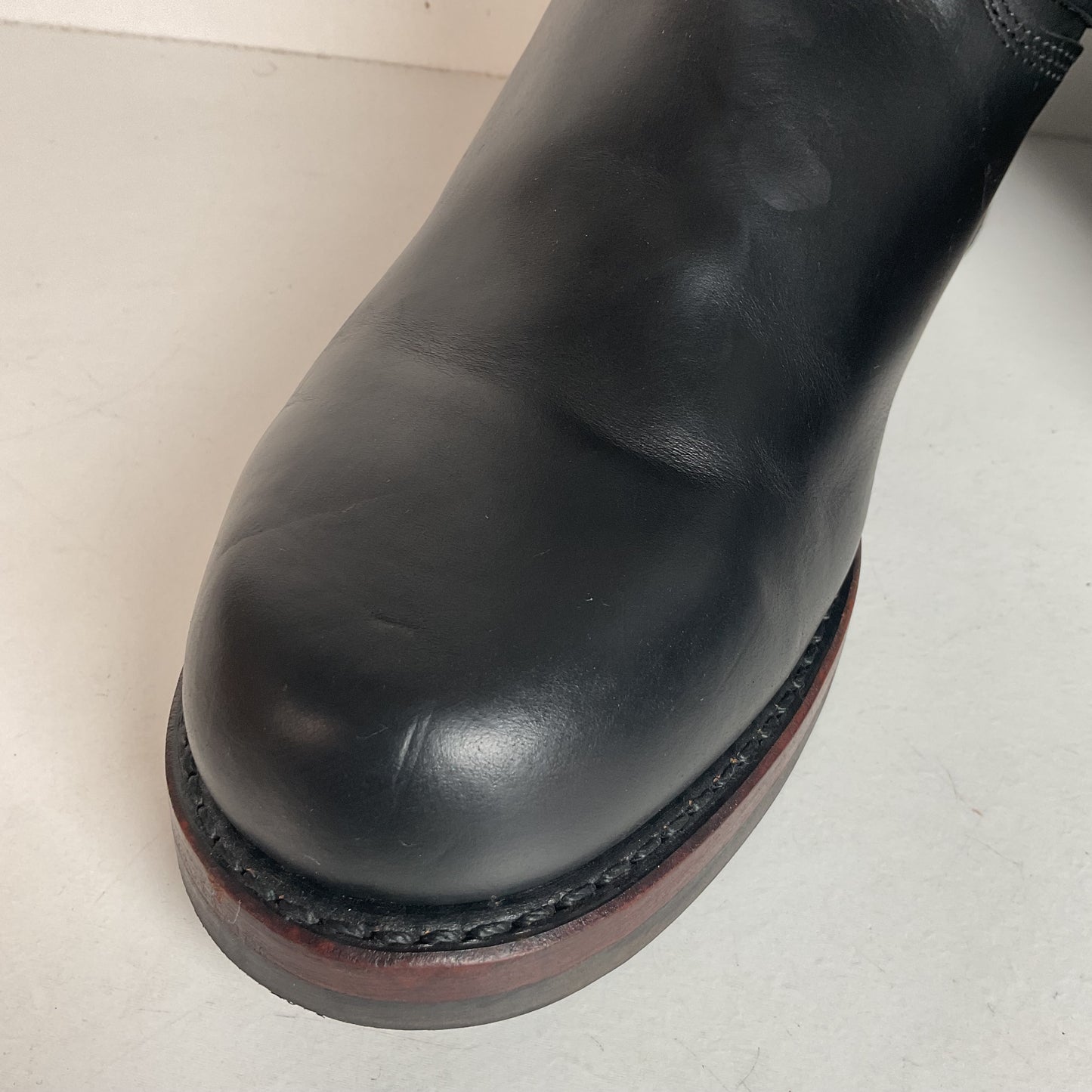 Frye John Addison Engineer Boots 11.5 M USA Made Black Calf