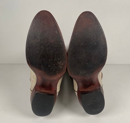 Vintage J. Chisholm Antelope Cowboy Boots | Exotic | USA Made | Men’s 9.5 D