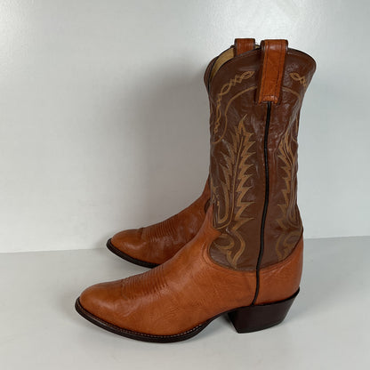 Vintage Tony Lama Cowboy Boots | Gold Label | Bull Shoulder | Men’s 9.5 E