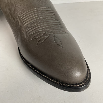 Vintage Nocona Bull Shoulder Cowboy Boots | USA Made | Grey | Men’s 12 D