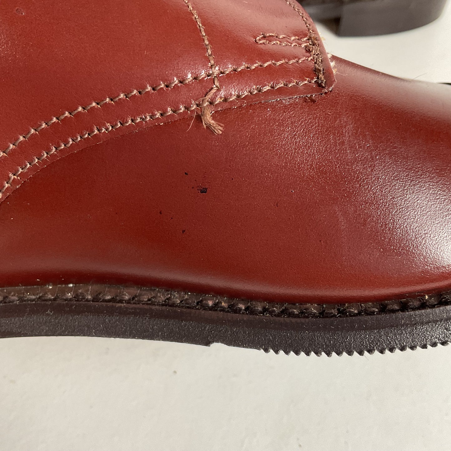 Marlborough England Jodhpur Lace Up Boots | Burgundy Calf | UK 9 | US 10