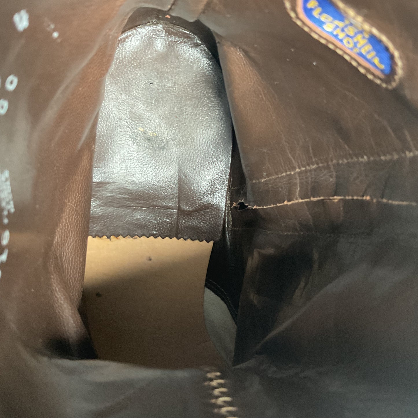 Vintage Florsheim Bullhide Zipper Boots 9.5 D Chelsea Style